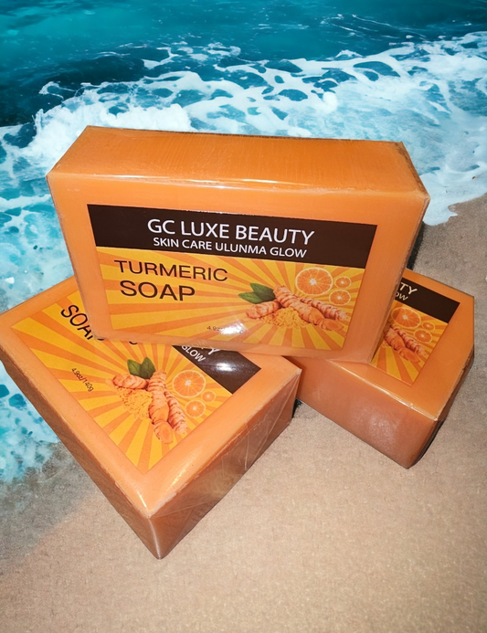GC LUXE BEAUTY TURMERC VITAMIN C BODY SOAP SKINCAREULUNMAGLOW. .