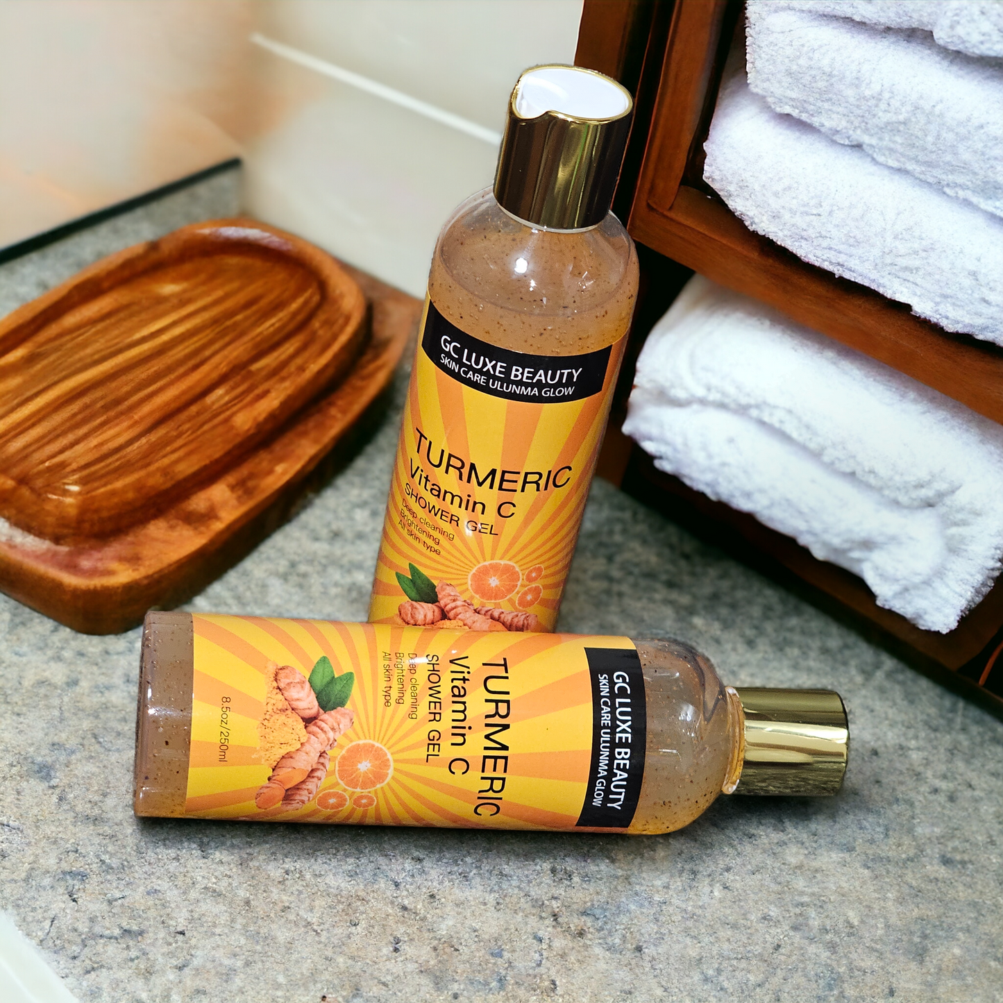 GC LUXE BEAUTY TURMERC VITAMIN C SHOWER GEL