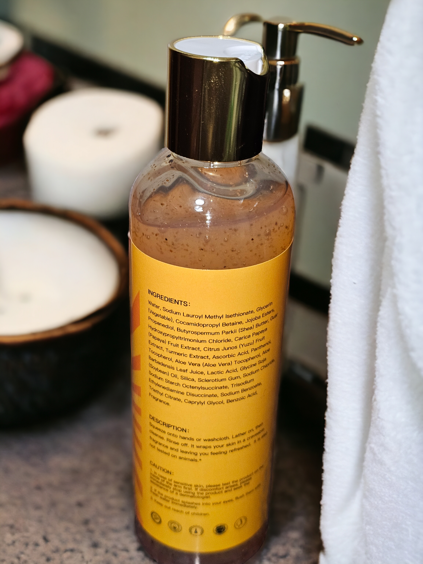 GC LUXE BEAUTY TURMERC VITAMIN C SHOWER GEL
