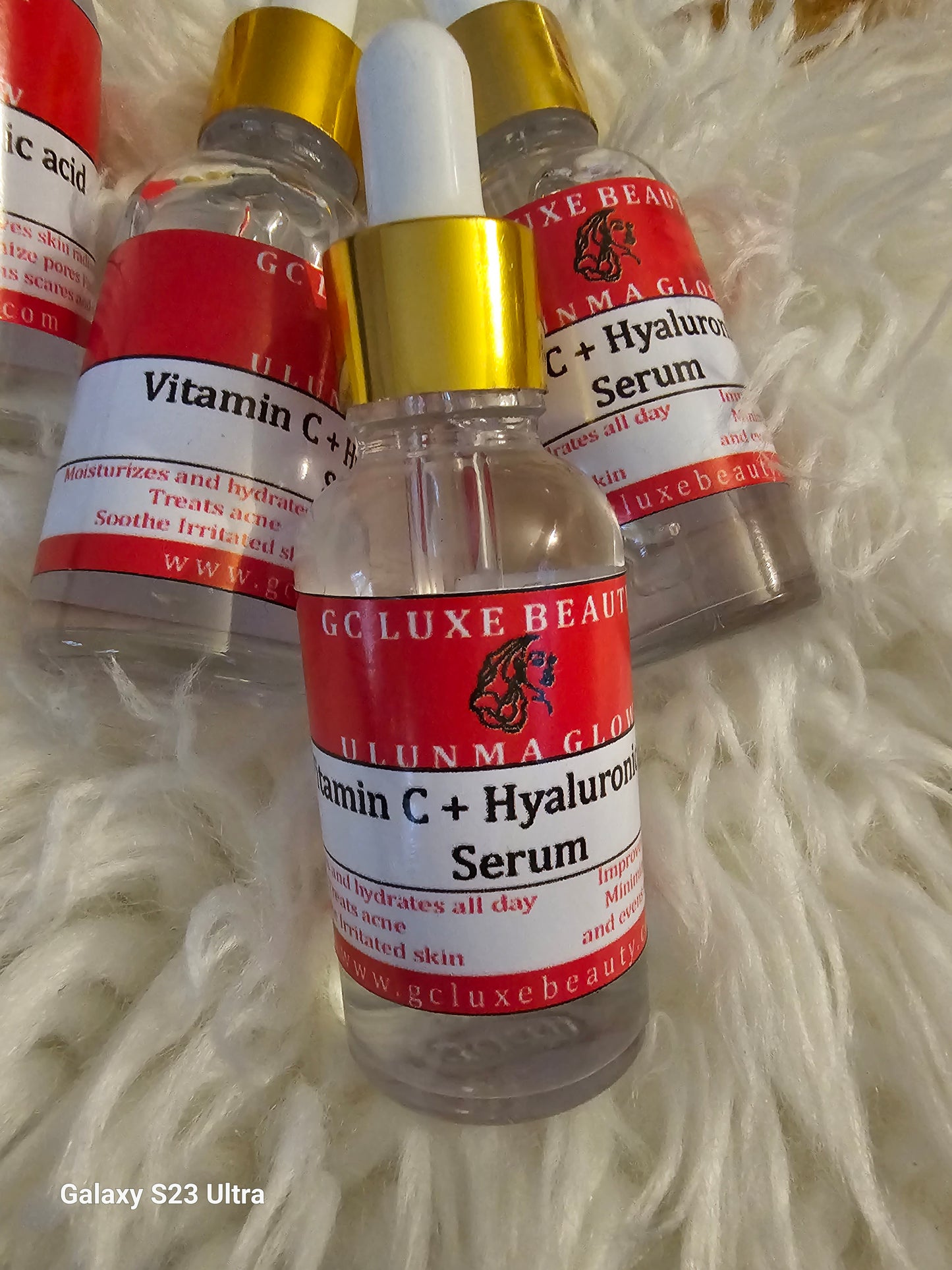 GC LUXE BEAUTY VITAMIN C+HYALURONIC ACID MAGIC SERUM.