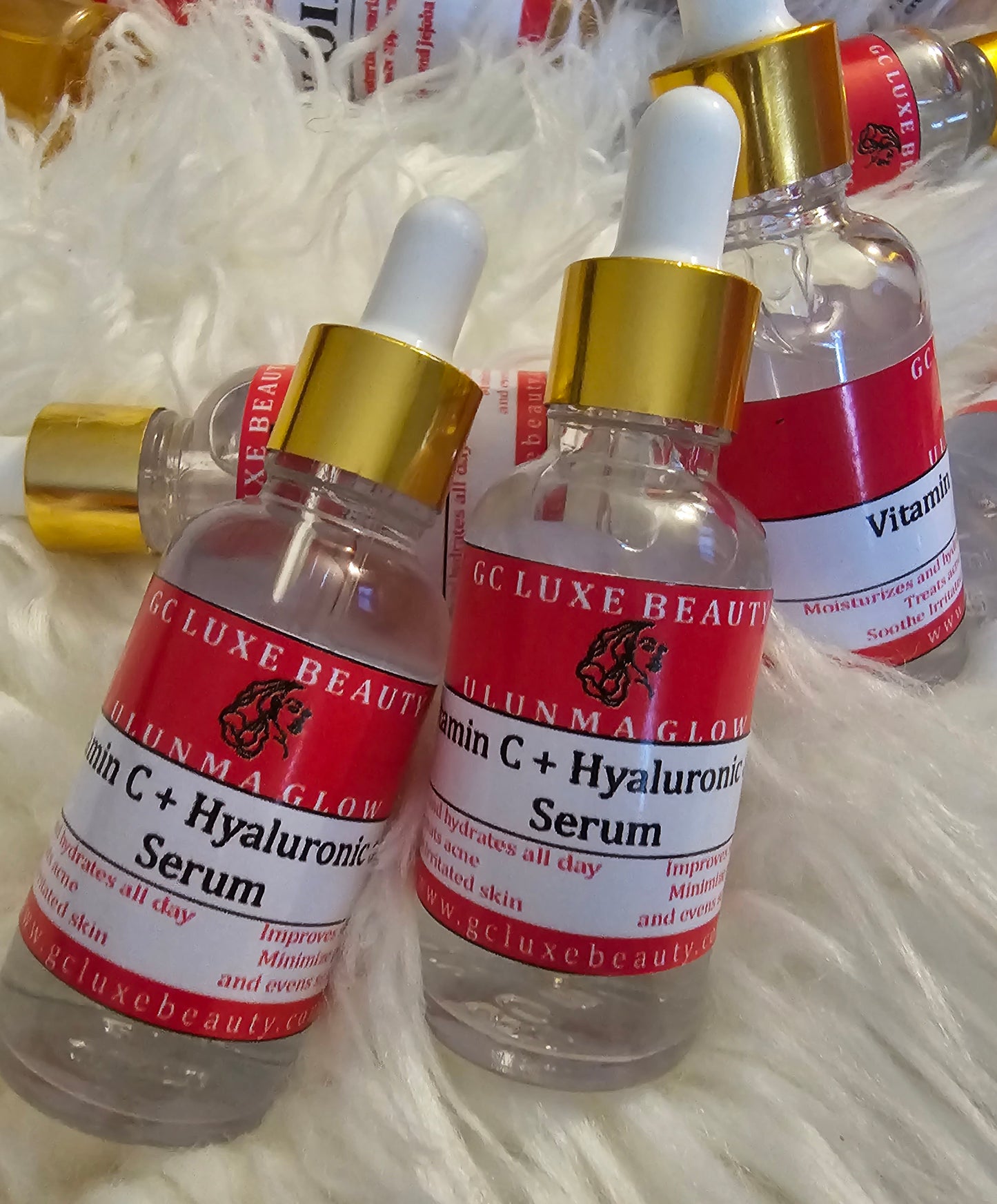 GC LUXE BEAUTY VITAMIN C+HYALURONIC ACID MAGIC SERUM.