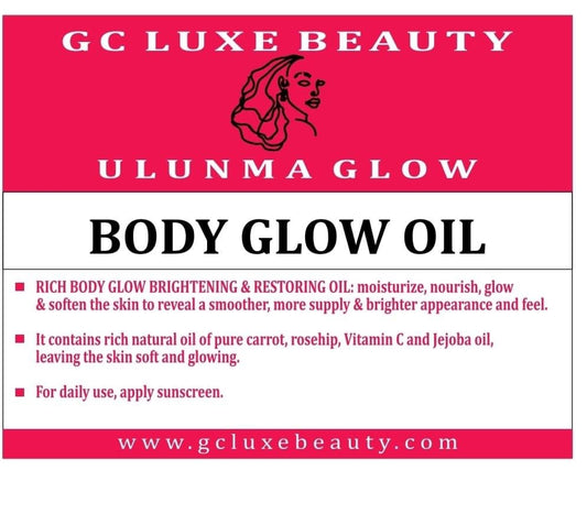 GC LUXE BEAUTY BODY GLOW OIL.