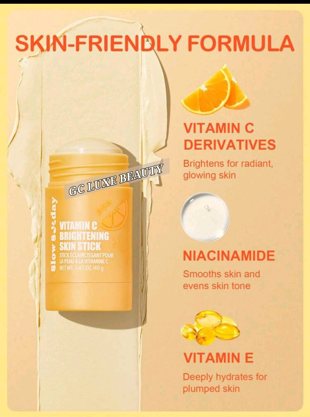 GC LUXE BEAUTY SLOWSUNDY VITAMIN C BRIGHTENING SKIN STICK