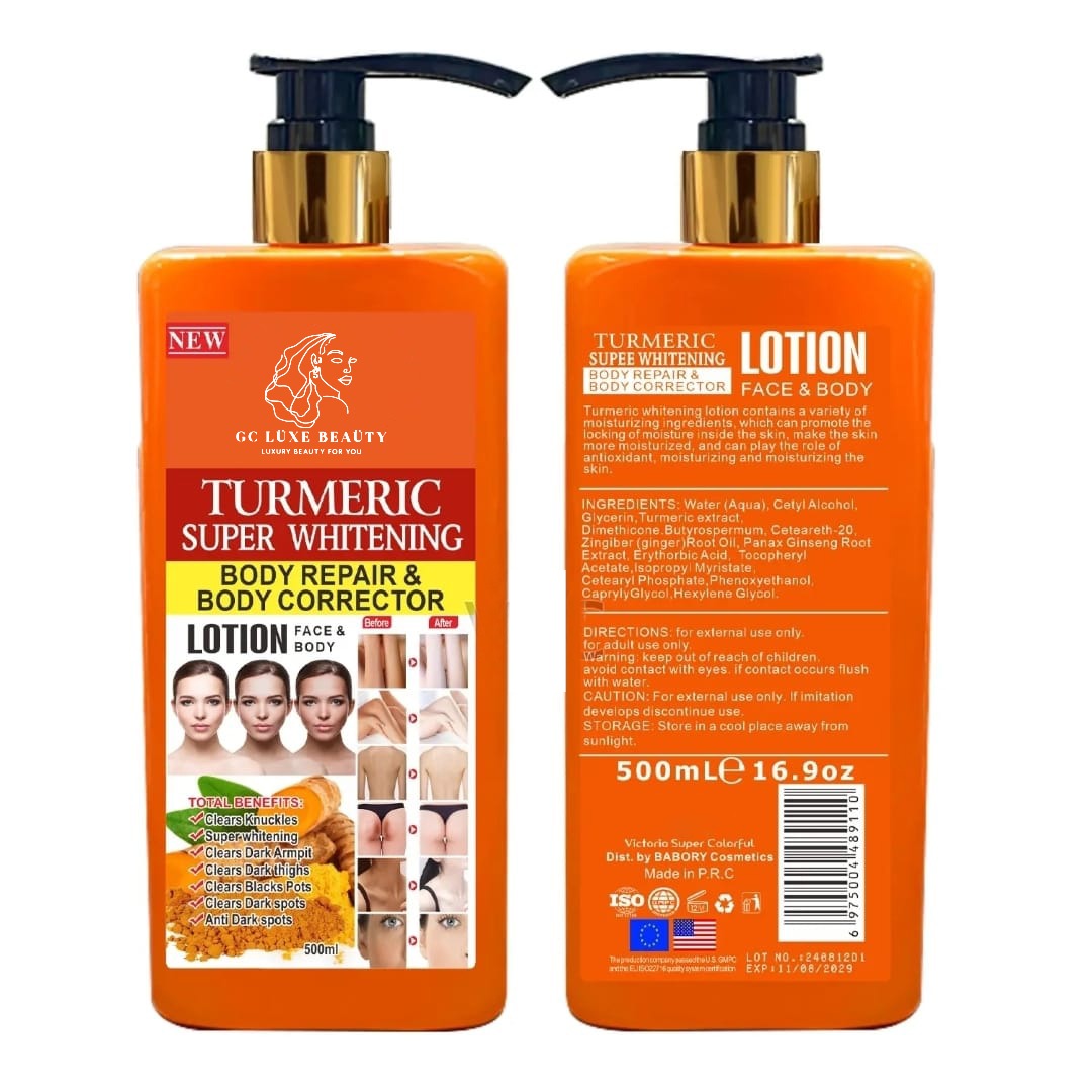 GC LUXE BEAUTY TURMERIC SUPER WHITENING BODY REPAIR & BODY CORRECTOR