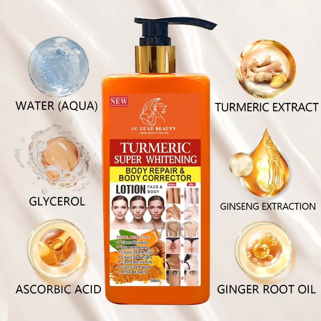 GC LUXE BEAUTY TURMERIC SUPER WHITENING BODY REPAIR & BODY CORRECTOR